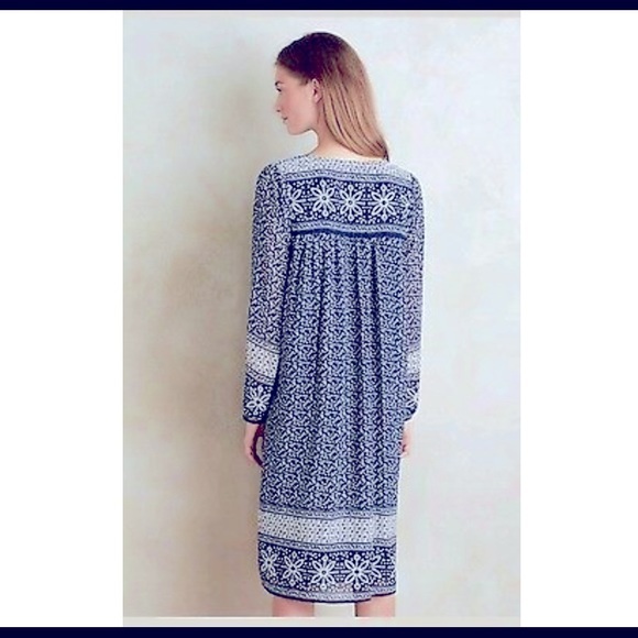 ANTHROPOLOGIE KAS NYC GRAZIA SWING MIDI DRESS SM - Picture 2 of 11